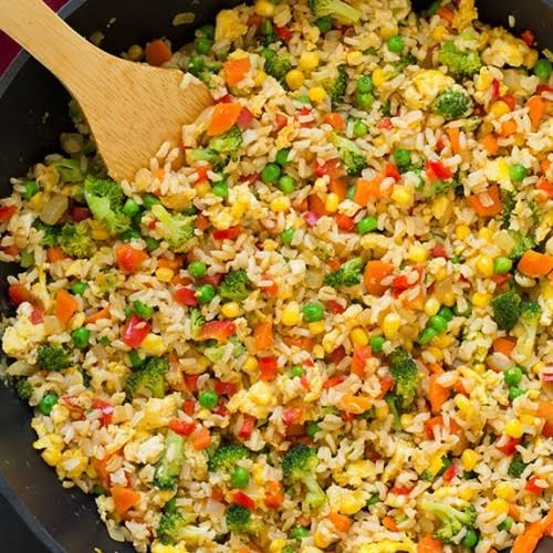 Vegetable Fried Brown Rice (Tuesday)