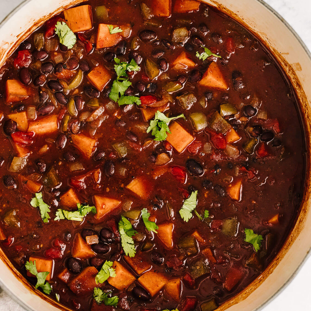 Black Bean and Sweet Potato Chili (Friday)