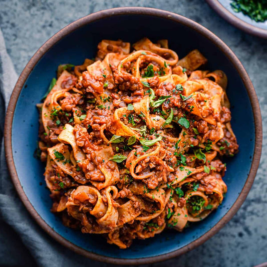 Lentil Bolognese with Pasta