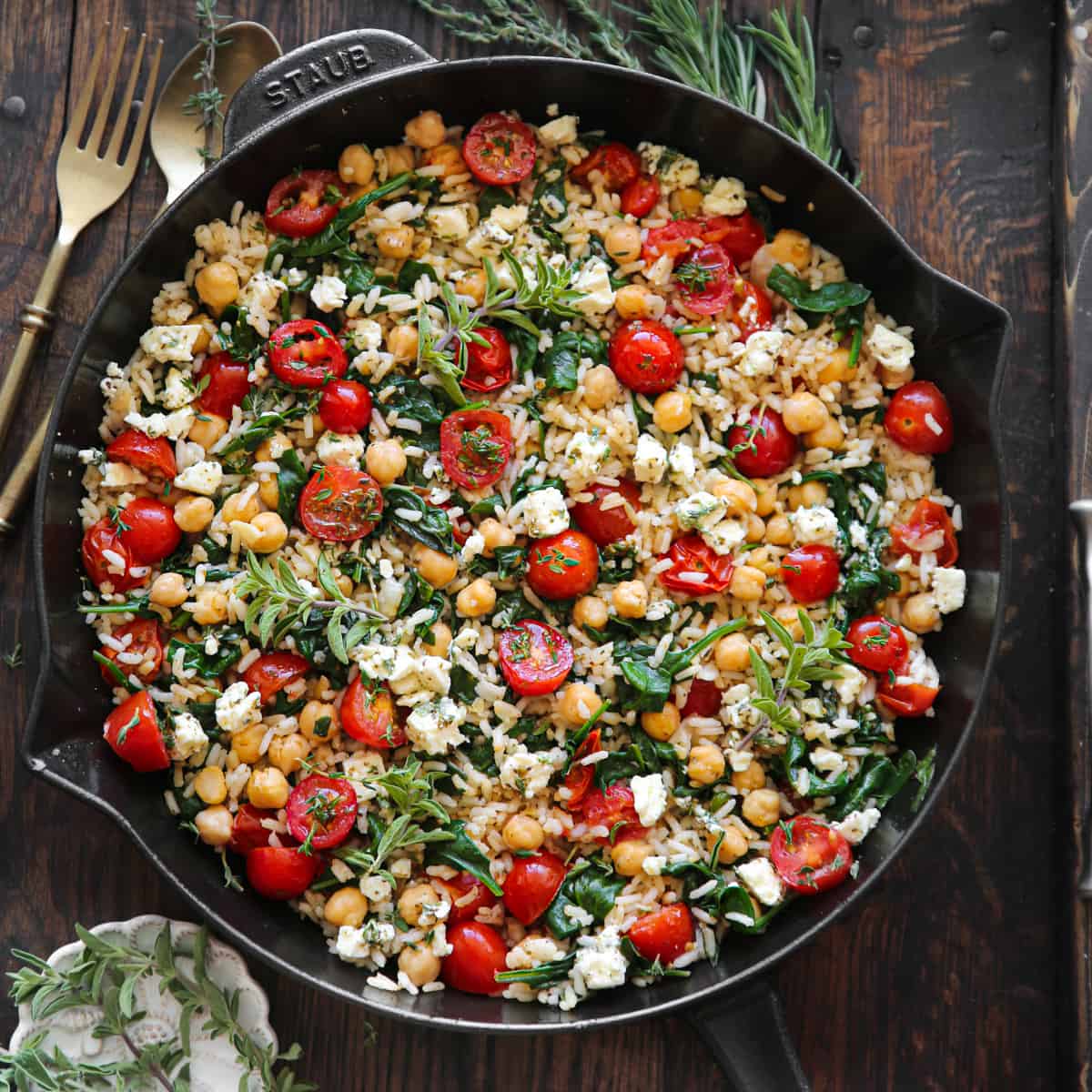 Mediterranean Chickpea Rice (Thursday)